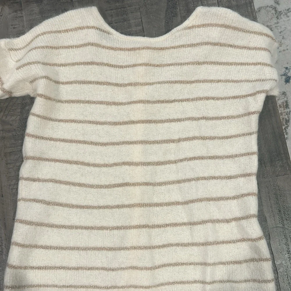 Sèzane Gaspard Mohair Wool Cardigan ecru/gold size M - Picture 5 of 9